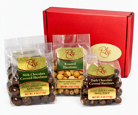 Seasoned & Chocolate Covered Hazelnut Mix Gift Box